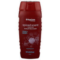 Top Care Everyday Spiced Scent Moisturizing Body & Face Wash - 16 Fluid Ounce