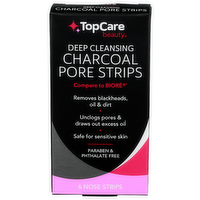Topcare Beauty Deep Cleansing Charcoal Pore Strips - 6 Count
