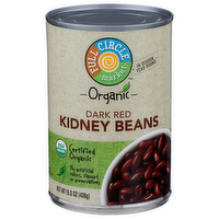 Full Circle Market Organic Dark Red Kidney Beans - 15.5 Ounce