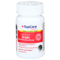 Topcare Health Iron - 125 Count