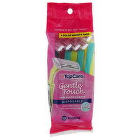 Top Care Everyday Gentle Touch Disposable Twin Blade Razors - 10 Count