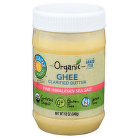 Full Circle Market Ghee Pink Himalayan Sea Salt Clarified Butter - 12 Ounce