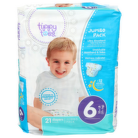 Tippy Toes Diapers - 21 Count