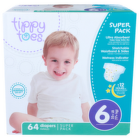 Tippy Toes Diapers - 64 Count