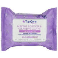 Top Care Beauty Evening Calm Makeup Remover & Cleansing Cloths - 25 Count