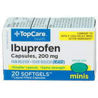 Topcare Health Minis Ibuprofen Capsules - 20 Count