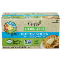 Full Circle Market Organic Plant-Based Butter Sticks With Coconut Oil - 4 Ounce - 4 Count