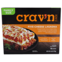 Crav'n Flavor Family Size Five-Cheese Lasagna - 5 Pound - 1 Count