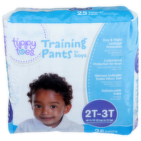 Tippy Toes 2t-3t Training Pants For Boys - 25 Count
