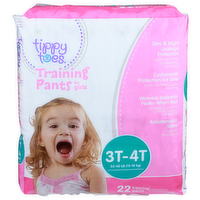 Tippy Toes Training Pants For Girls - 22 Count