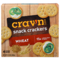 Crav'n Flavor Wheat Snack Crackers - 3.225 Ounce - 4 Count