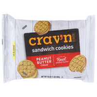 Crav'n Flavor Peanut Butter Creme Sandwich Cookies - 16 Ounce - 1 Count