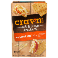 Crav'n Flavor Multigrain Rich & Crisp Crackers - 4.233 Ounce - 3 Count