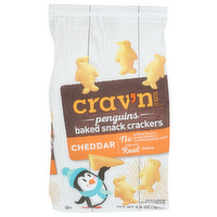 Crav'n Flavor Cheddar Penguins Baked Snack Crackers - 6.6 Ounce