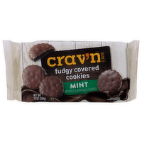 Crav'n Flavor Mint Fudgy Covered Cookies - 10 Ounce