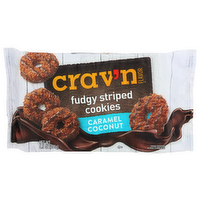 Crav'n Flavor Caramel Coconut Fudgy Striped Cookies - 8.5 Ounce