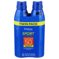 Top Care Everyday Sport Spf 50 Spray Sunscreen - 5.5 Ounce - 2 Count