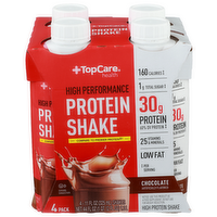 Topcare Health Chocolate High Performance Protein Shake - 11 Fluid Ounce - 4 Count