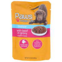 Paws Happy Life Beef Gravy Puppy Food - 3.5 Ounce