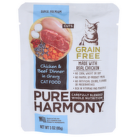 Pure Harmony Grain Free In Gravy Chicken & Beef Dinner Cat Food - 3 Ounce