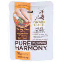 Pure Harmony Grain Free Cuts Turkey Stew With Vegetables In Gravy Catfood - 3 Ounce