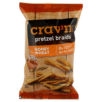 Crav'n Honey Wheat Pretzel Braids - 10 Ounce