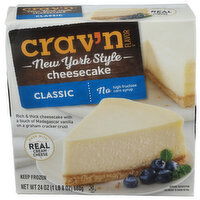 Crav’n Flavor Classic New York Style Cheesecake - 24 Ounce