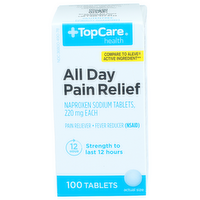 Topcare Health All Day Pain Relief Naproxen Sodium Tablets, Each - 100 Count