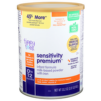Tippy Toes Infant Formula, Sensitivity Premium, 0 to 12 Months, Milk-Based Powder with Iron - 33.2 Ounce