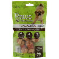 Paws Happy Life Chicken Wrapped Combo Bones - 0.7 Ounce - 6 Count