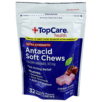 Top Care Tc Antacid Cherry Soft Chews - 32 Count