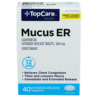 Top Care Health Mucus Relief Extended-Release Tablets - 40 Count