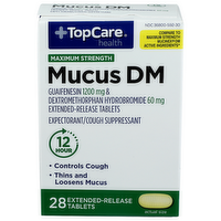 Top Care Health Maximum Strength Mucus Relief Dm Tablets - 28 Count