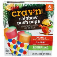 Crav'n Rainbow Push Pops - 3 Fluid Ounce - 6 Count
