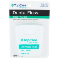 Topcare Everyday Mint Waxed Dental Floss - 100 Yard