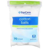 Topcare Everyday Super Jumbo Size Cotton Balls - 70 Count