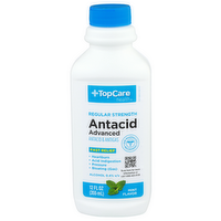 Topcare Health Mint Flavor Antacid & Antigas Advanced - 12 Fluid Ounce