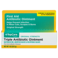 Topcare Health Triple Antibiotic Ointment First Aid - 1 Ounce