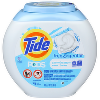Tide Pods Detergent Free & Gentle - 0.714 Ounce - 42 Count