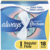 Always Infinity Flexfoam Size 1 Pads - 18 Count
