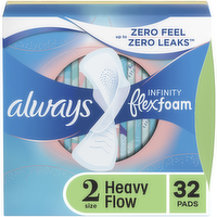 Always Infinity Flexfoam Size 2 Pads - 32 Count