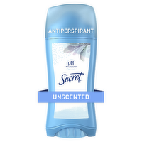 Secret Unscented Invisible Solid Antiperspirant Deodorant - 2.6 Ounce