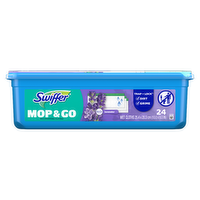 Swiffer Mop & Go, Wet Pads Refill, Floor Cleaner, Lavender - 24 Count