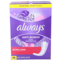 Always Value Pack Extra Long Liner - 68 Count