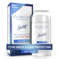 Secret Light & Fresh Soft Solid Clinical+ Strength Antiperspirant - 2.6 Ounce