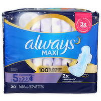 Always Maxi Size 5 Extra Heavy Overnight Flexi-Wings Pads - 20 Count