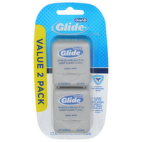 Oral-B Glide Cool Mint Pro Health Deep Clean Floss - 2 Count