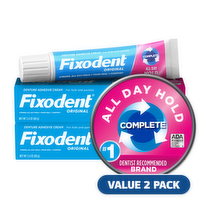 Fixodent Denture Adhesive Cream - 2 Count