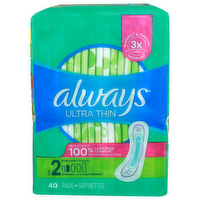 Always Ultra Thin Pads - 40 Count