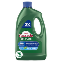 Cascade Complete Fresh Scent Dawn Grease Fighting Power Dishwasher Detergent - 75 Ounce